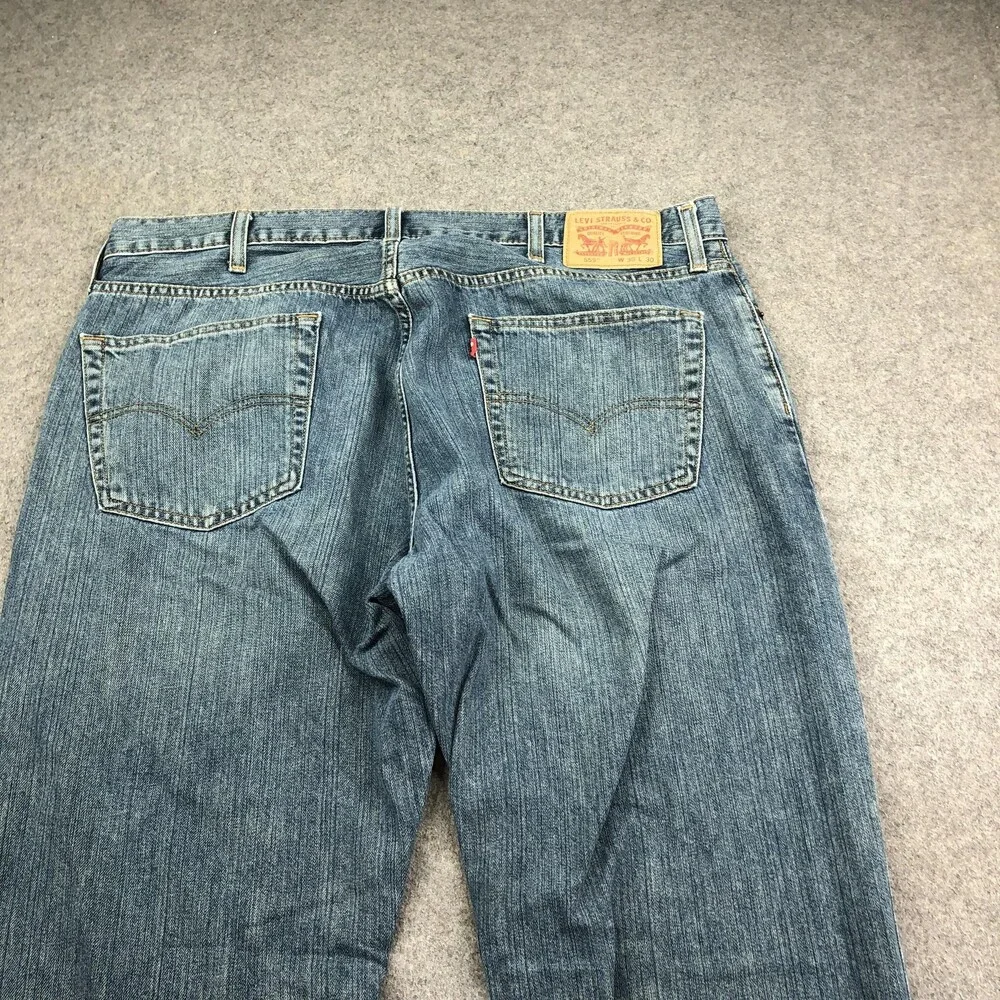 Levis 559 Jeans Mens 38x30 Blue Medium Wash Relaxed Straight Denim Pants Casual